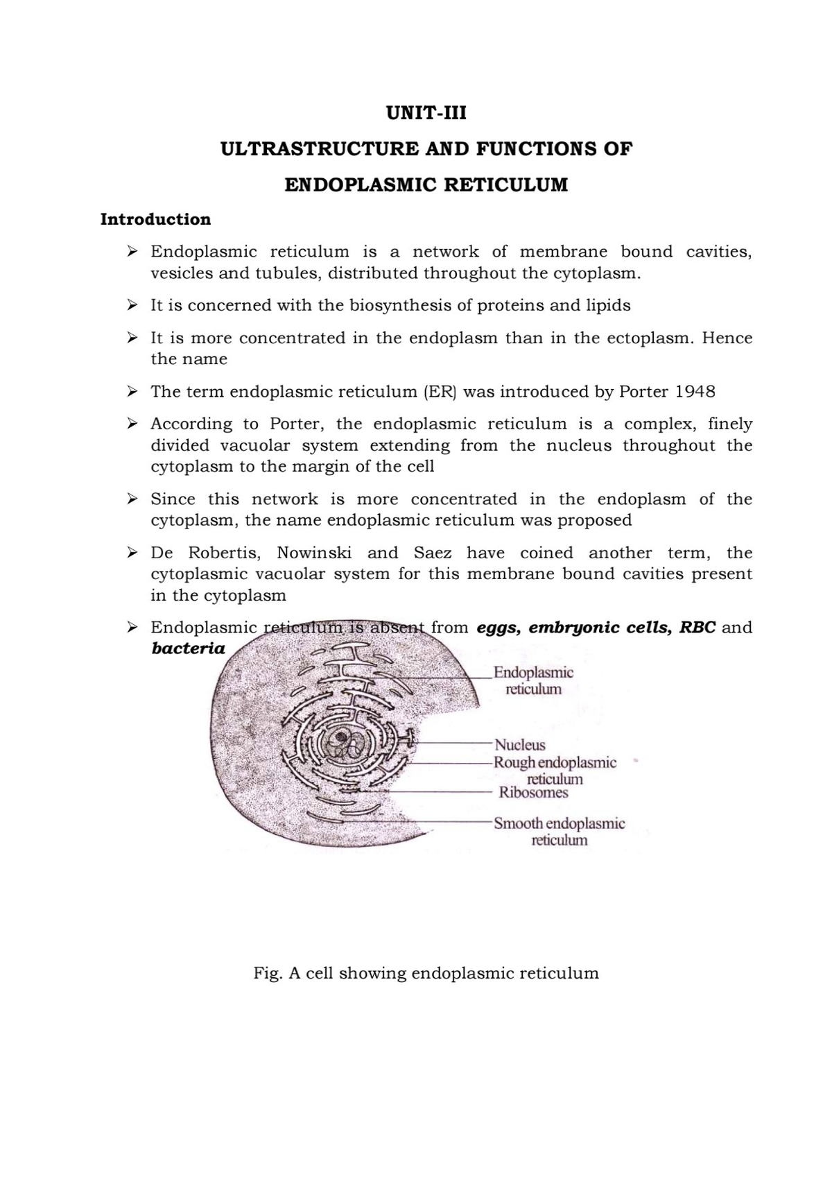 Understanding the Structure and Functions of Endoplasmic Reticulum ...