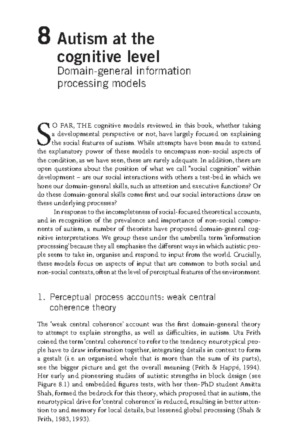 Cognitive Processing Models in Autism: Insights and Implications ...