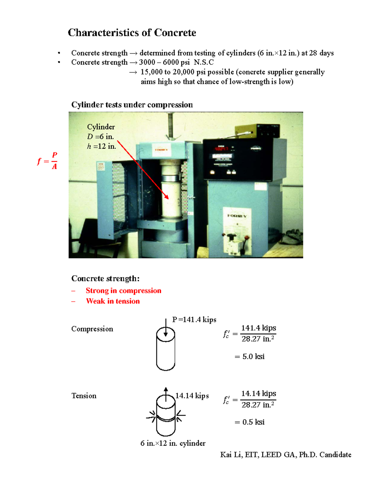 Notes 2 Concrete-steel-2ctdd6p - Cylinder tests under compression ...