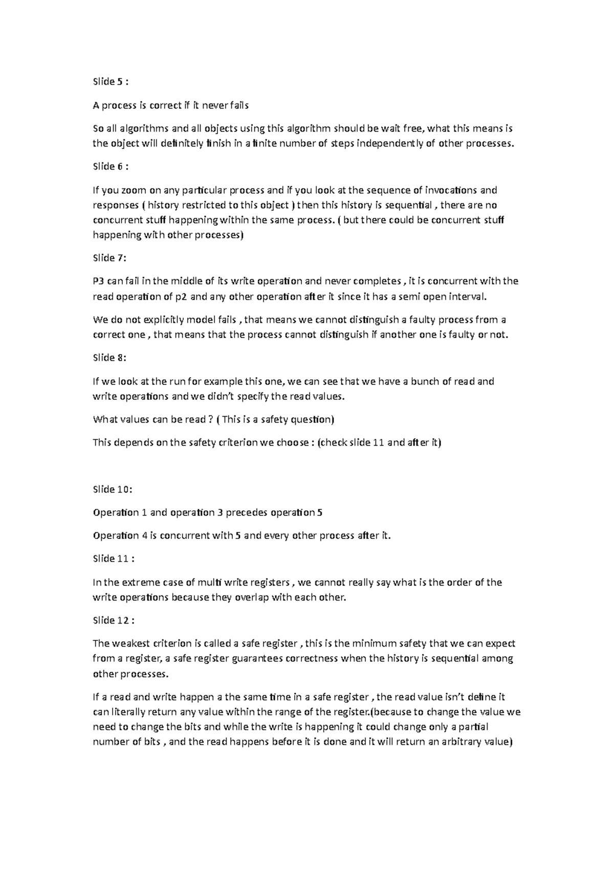 Notes on shared memory - systeme logiciels repartis - IP Paris - Studocu