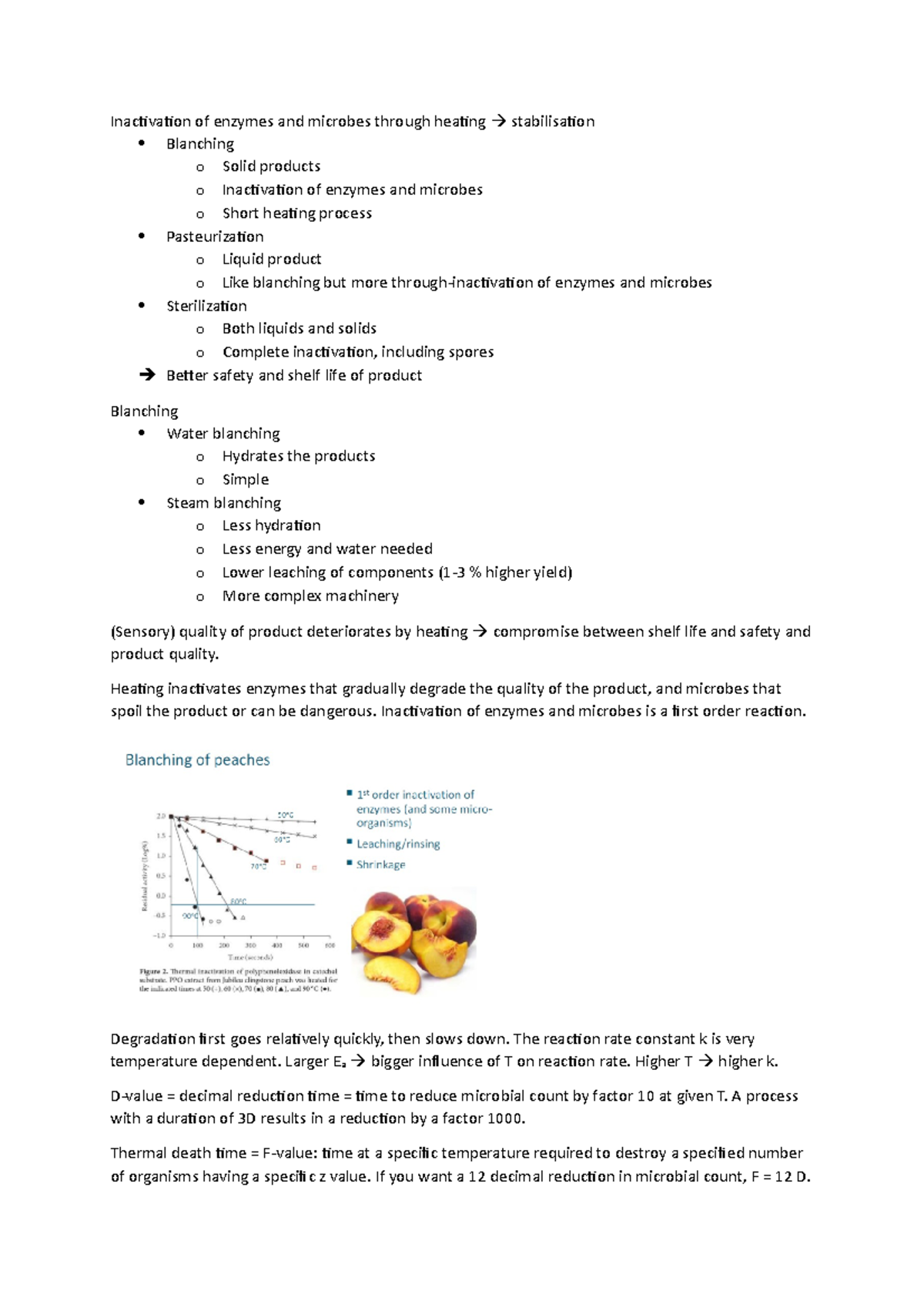 Lecture 4 - Enzyme and Microbe Inactivation by Heating Techniques ...