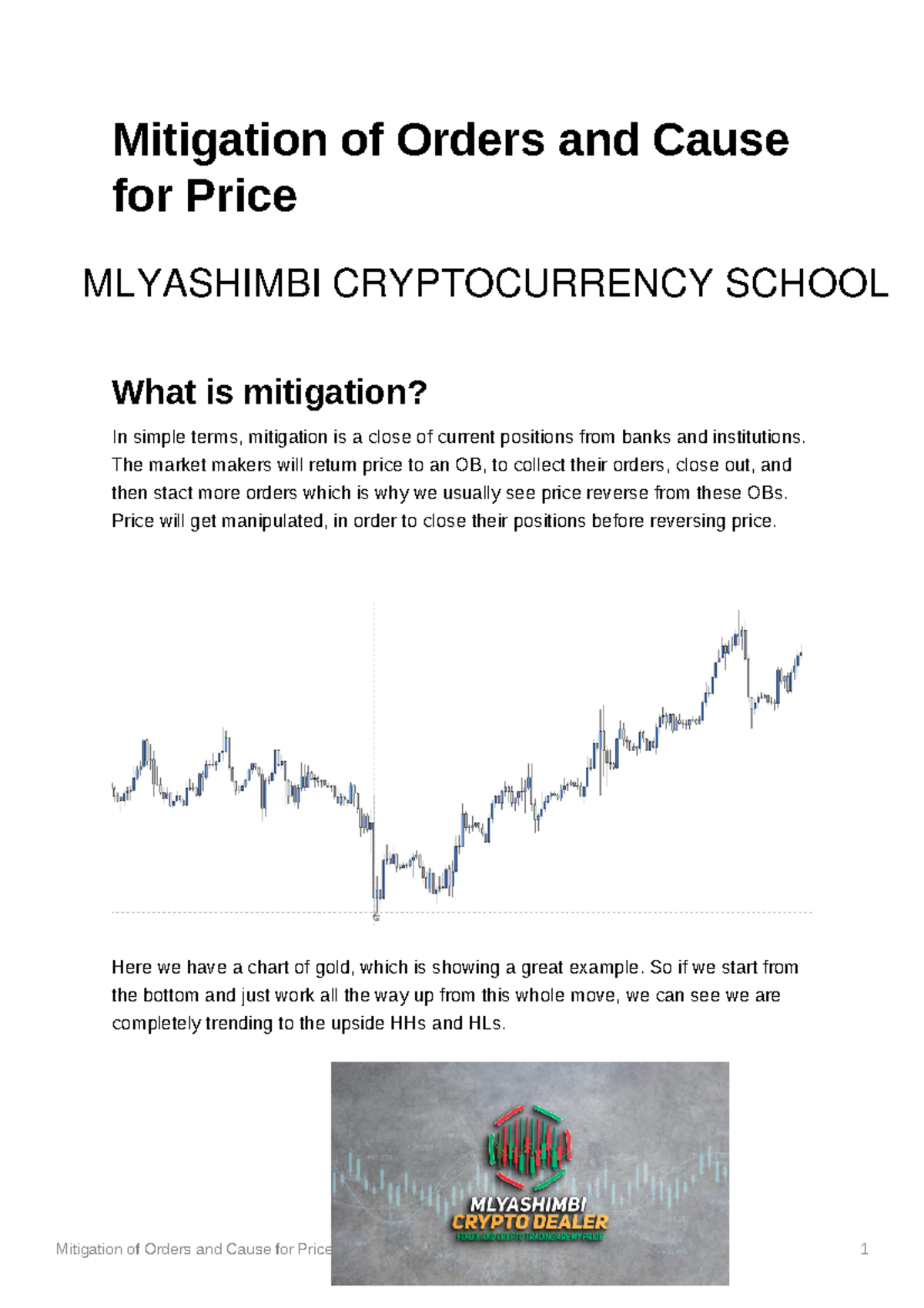 V.I.P Mitigation of Orders and Cause for Price - Mitigation of Orders ...