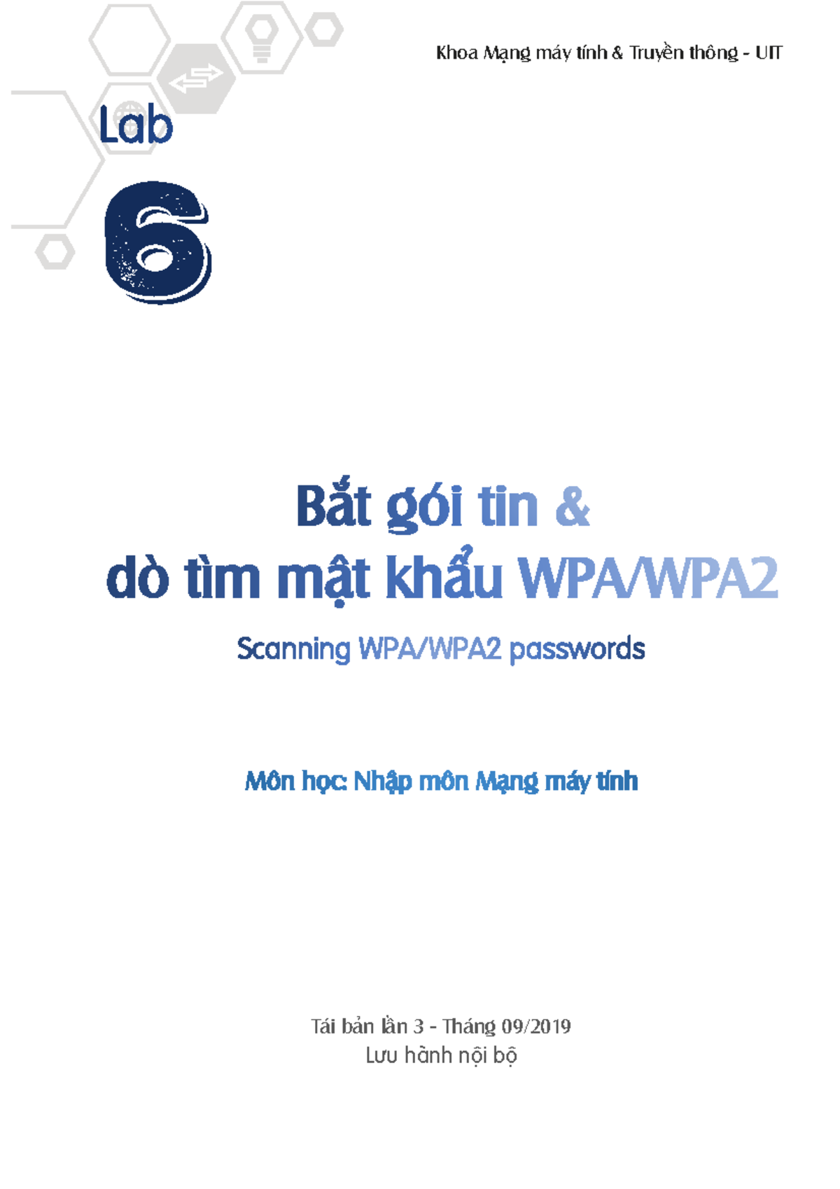 Lab 6 - Thực hành Tìm mật khẩu WPA/WPA2 với Kali Linux - Studocu