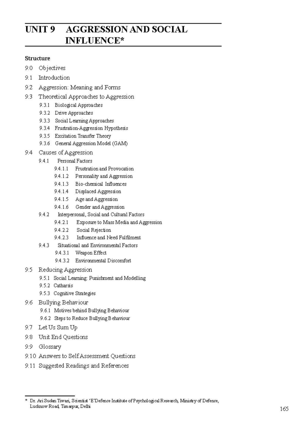 Aggression and Social Influence - Notes for PSY 101 Final Exam - Studocu