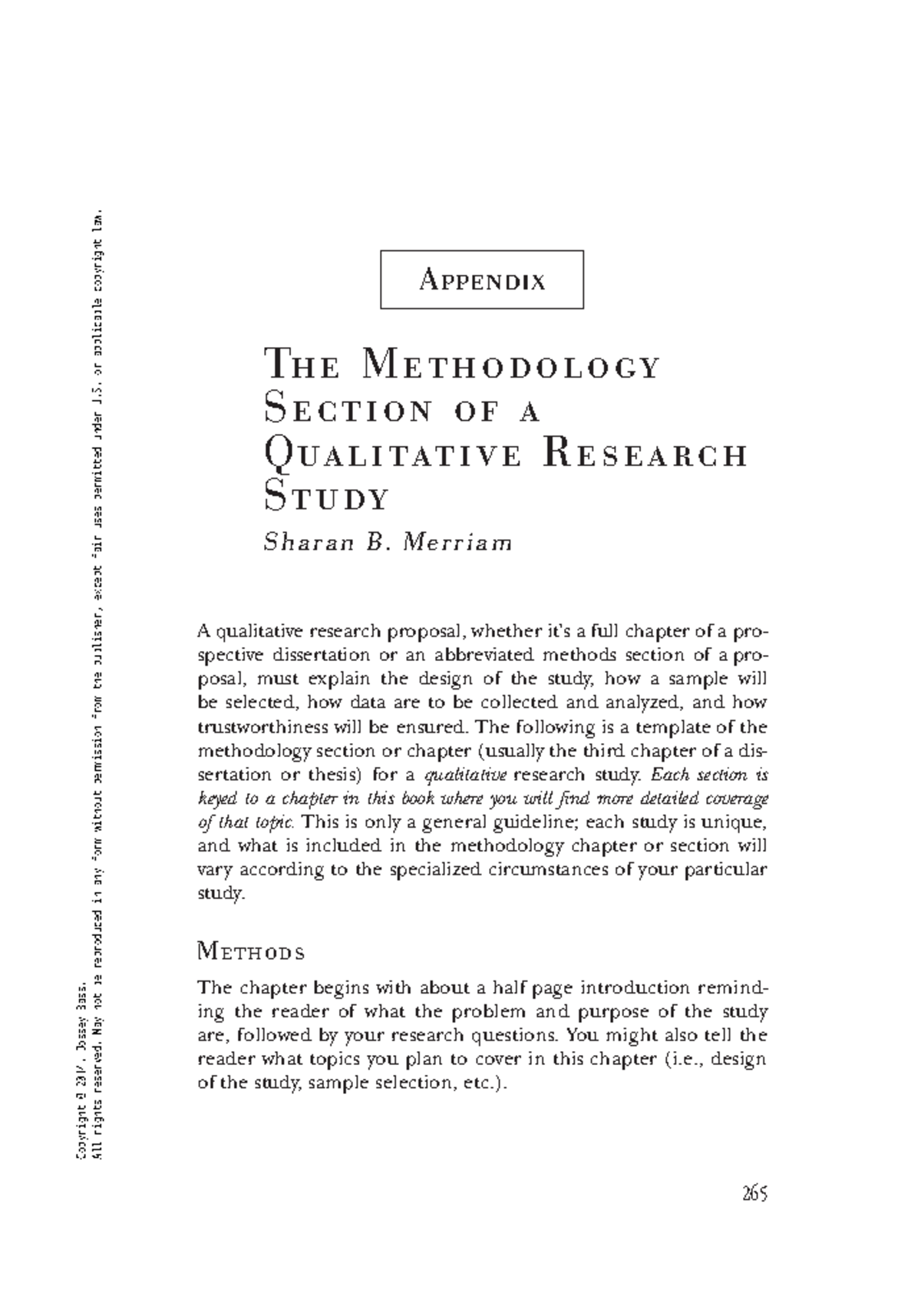 Qualitative Research Methodology - Appendix by Merriam, Sharan B ...