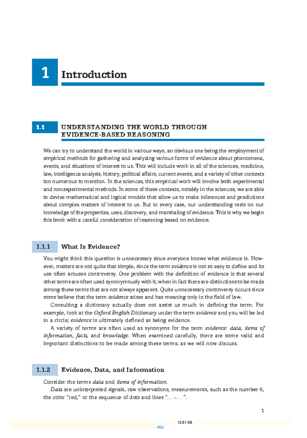 CCS350 Knowledge Engineering Unit 1 Lecture Notes: Evidence & Reasoning ...
