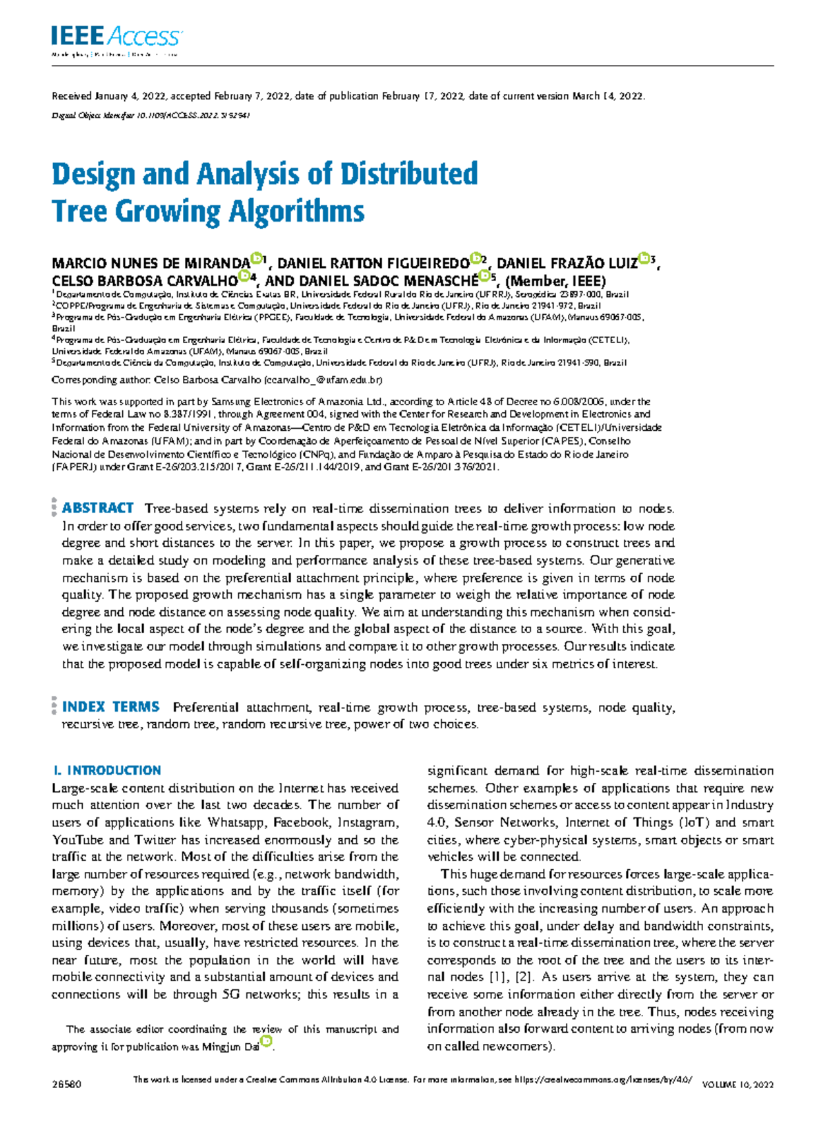 Design and Analysis of Distributed Tree Growing Algorithms: Research ...
