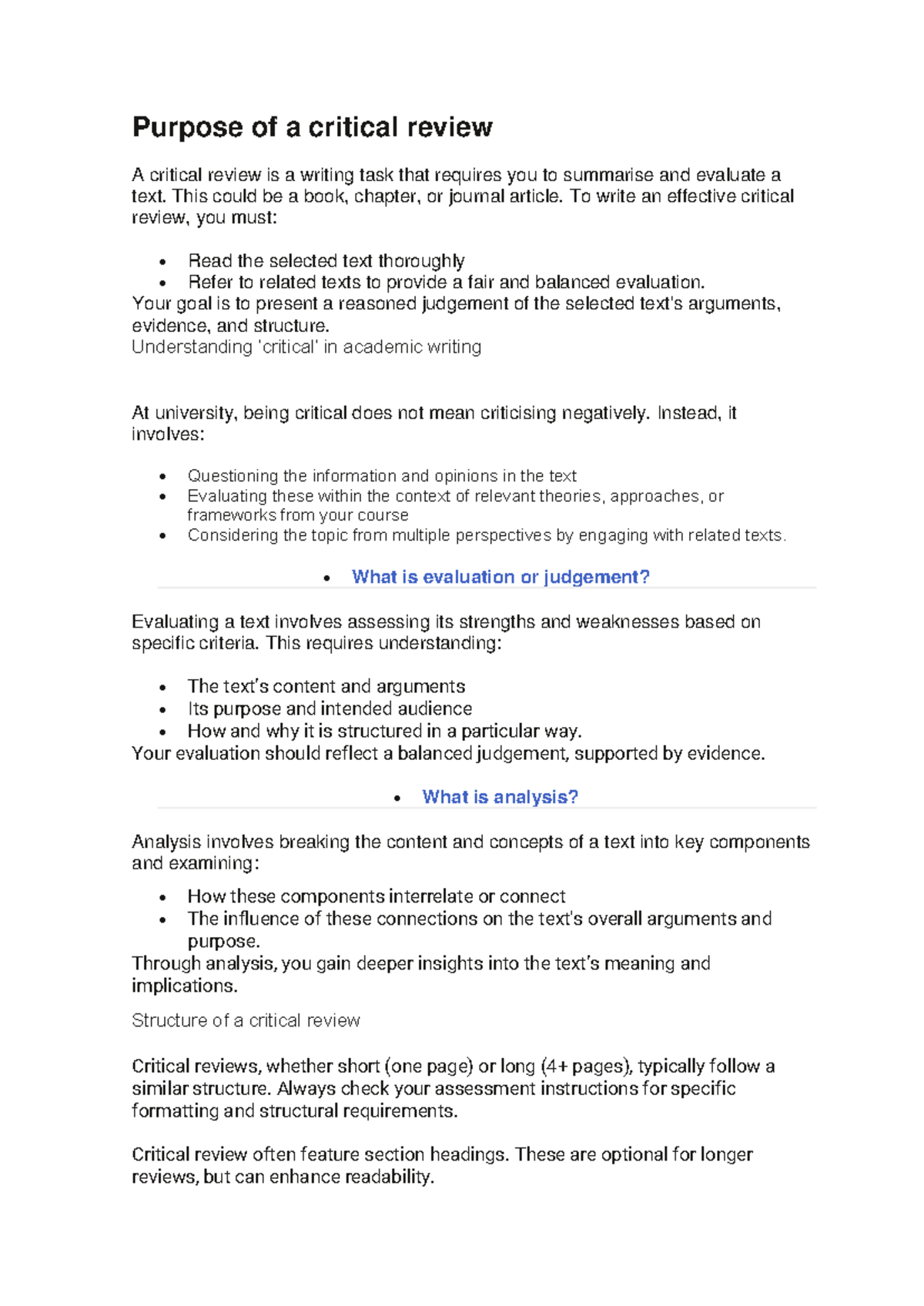 Critical Review Guidelines for Academic Writing: A Comprehensive Guide ...