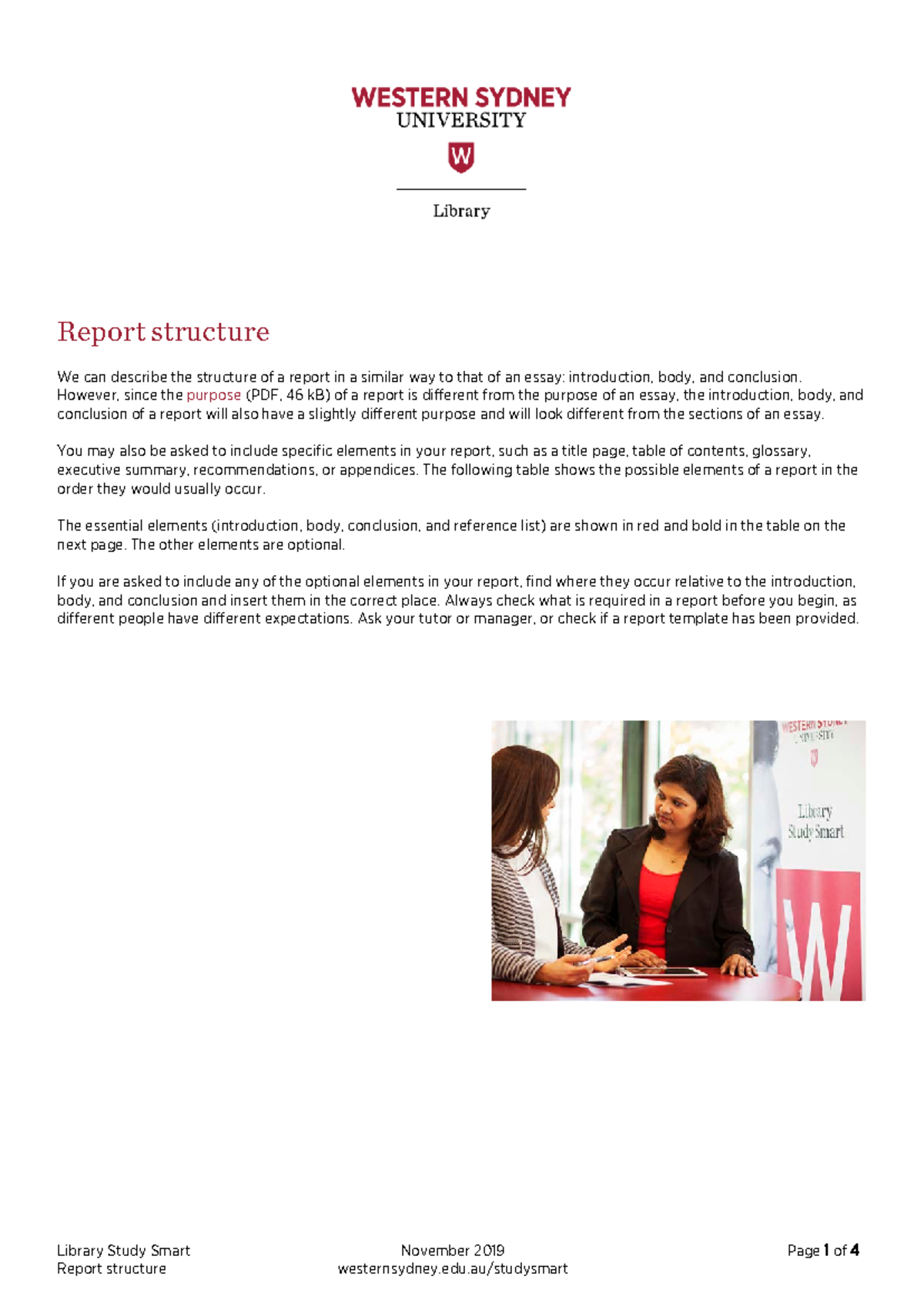 Report Structure Overview for Academic Writing in Course Code - Studocu