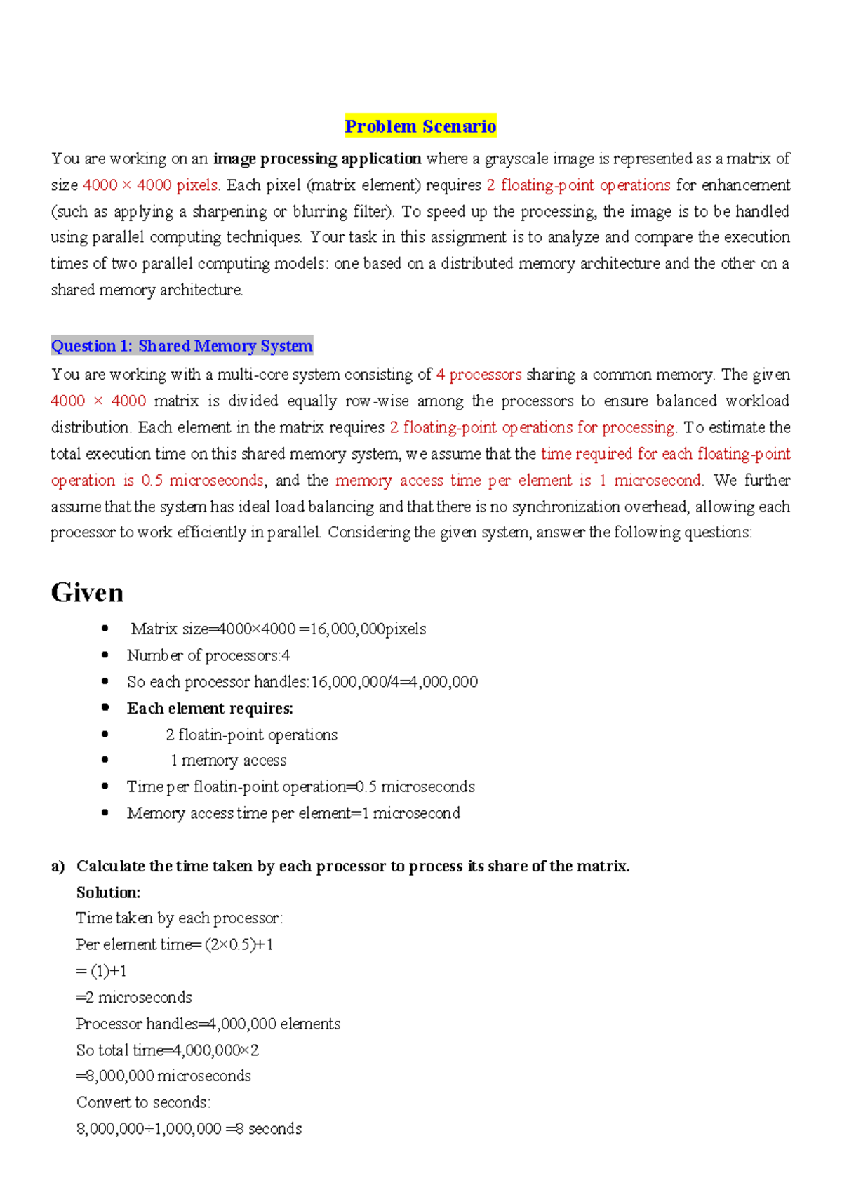 CS621 Assignment: Analyzing Parallel Computing Models for Image ...