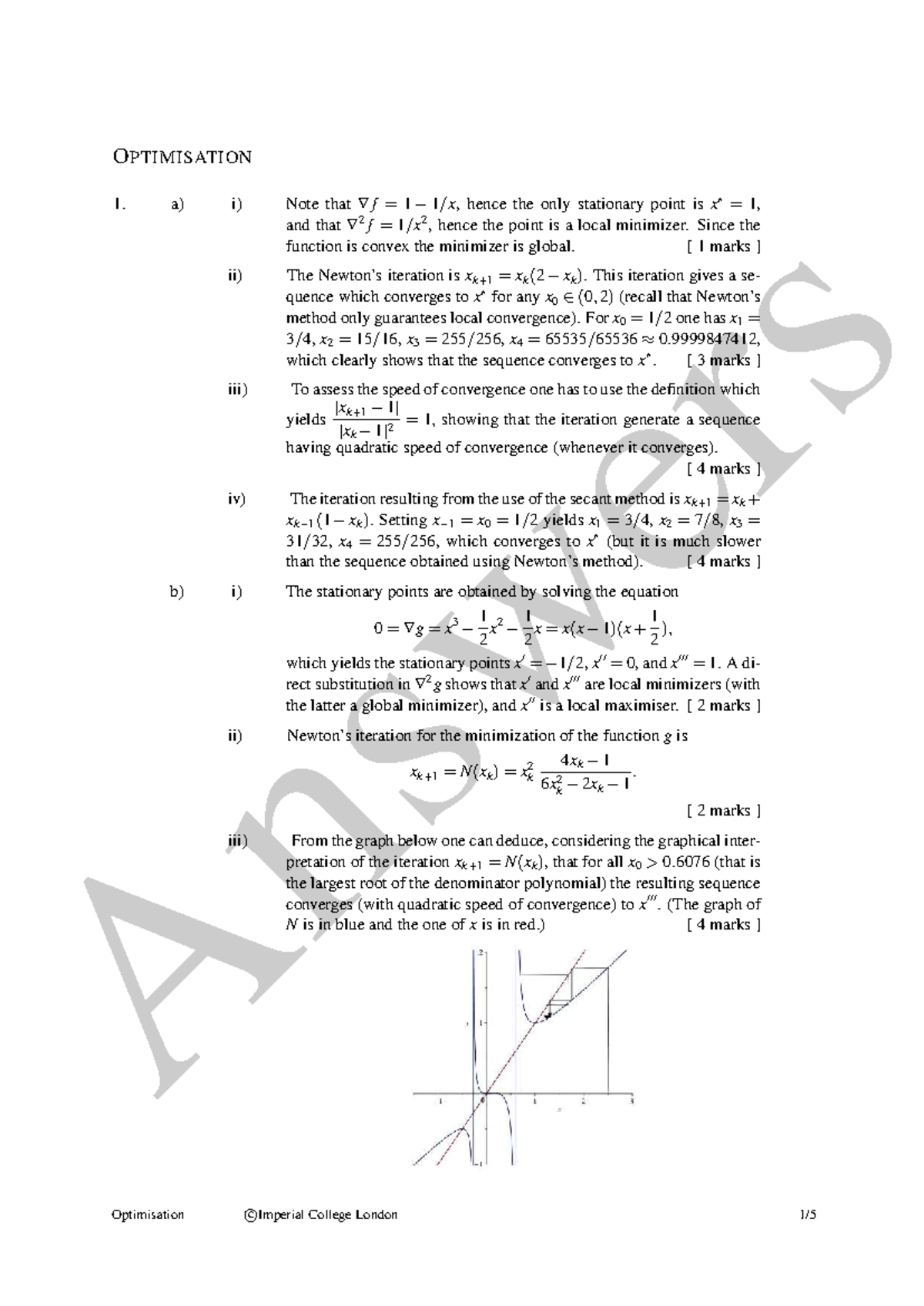 Optimisation C: 21-22 Past Paper Answers and Solutions - Studocu