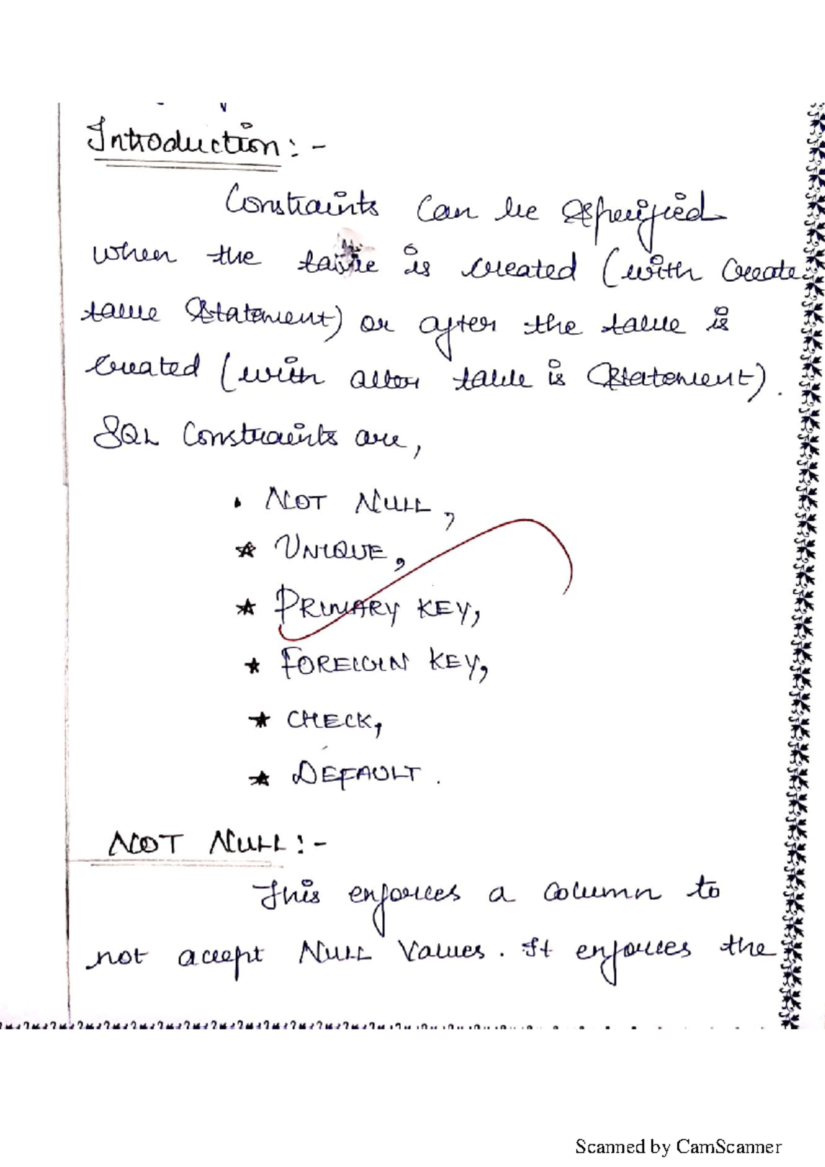 DBMS EX - Lab Manual: SQL Constraints and Table Creation Techniques ...