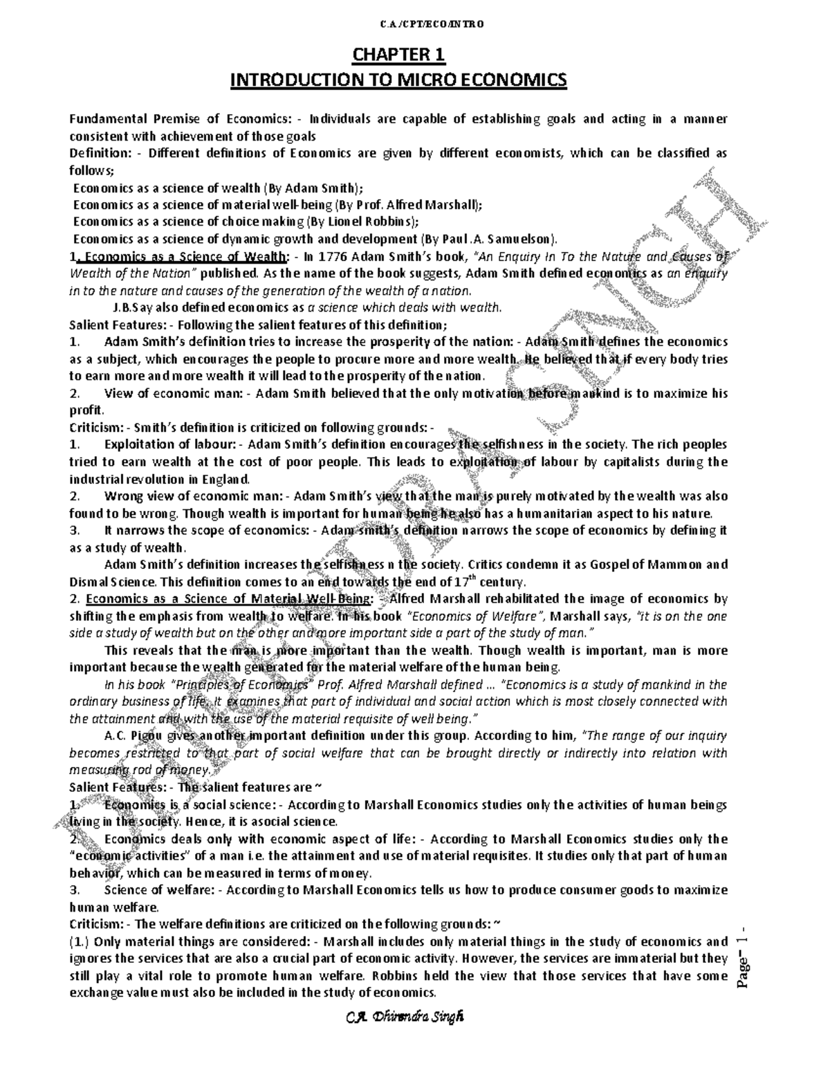 61339334 Economics Notes PDF Library - Page - CHAPTER 1 INTRODUCTION TO ...