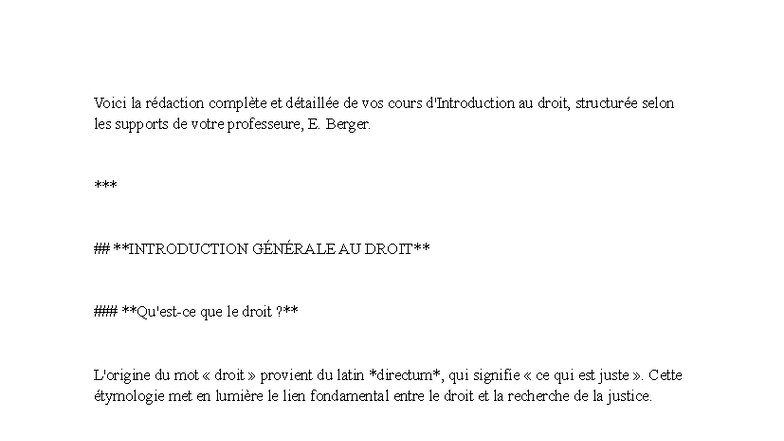 Scéance 1 et 2 - Cours d'introduction au droit S1 - Studocu