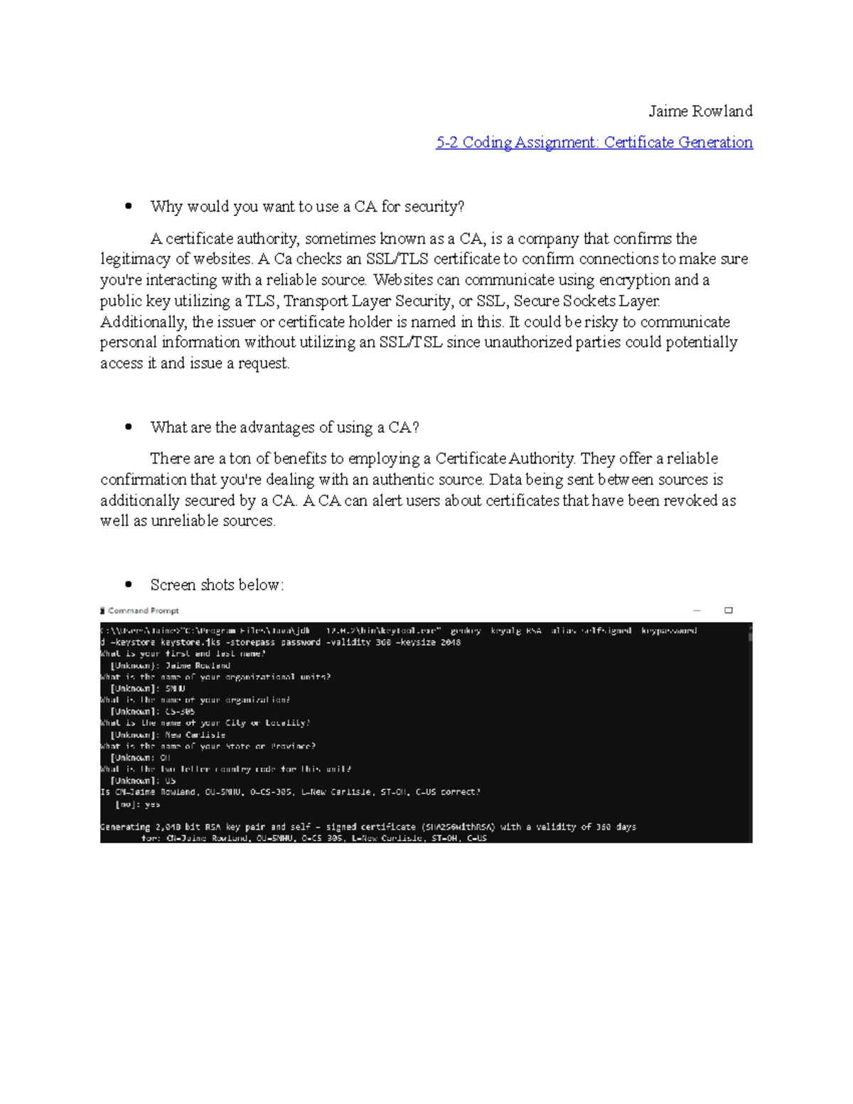 CS 305 Module Two Code Review & Mitigation Plan Report - Studocu