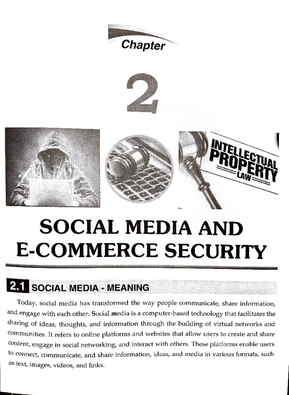 Cs chap 2 - Chapter 2 of Cyber Crimes, law and intellectual property ...