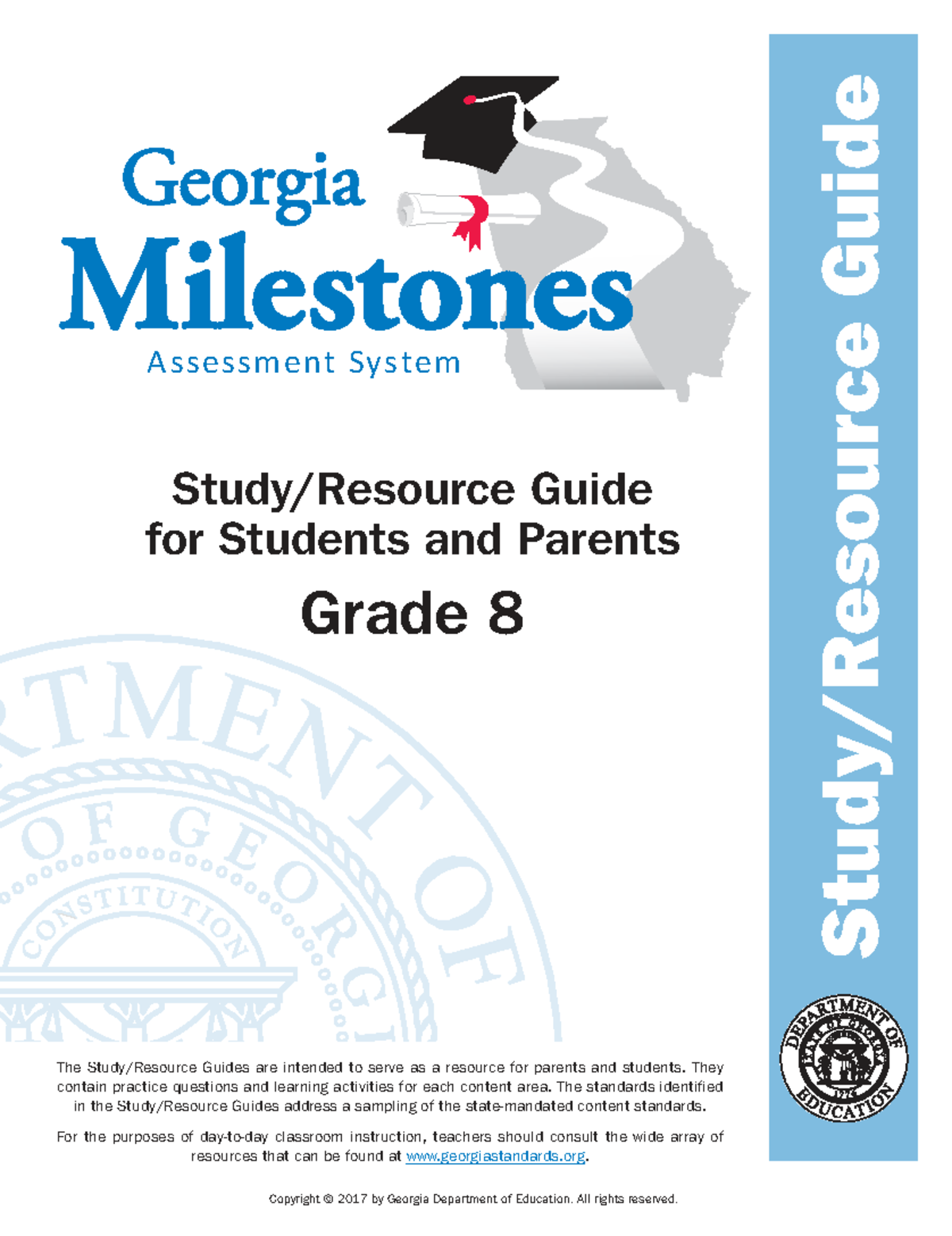 Georgia Milestones Grade 8 EOG Assessment Guide for Students & Parents ...