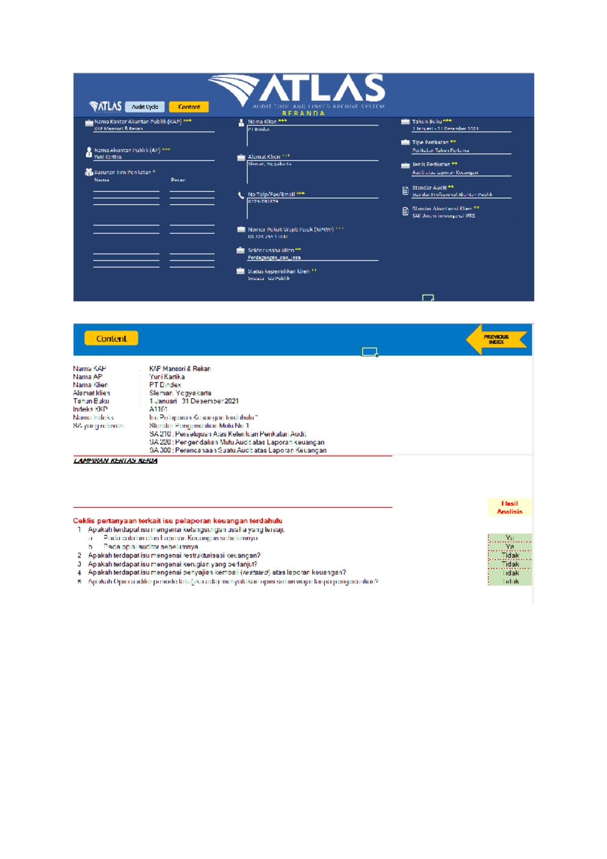 Lab Auditing Tugas 1 Analisis Temuan Cukup Studocu