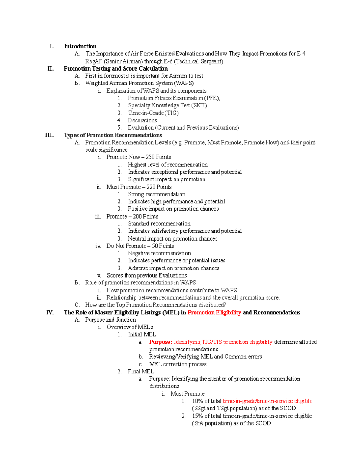 Understanding Air Force Enlisted Evaluations and WAPS for Promotions ...