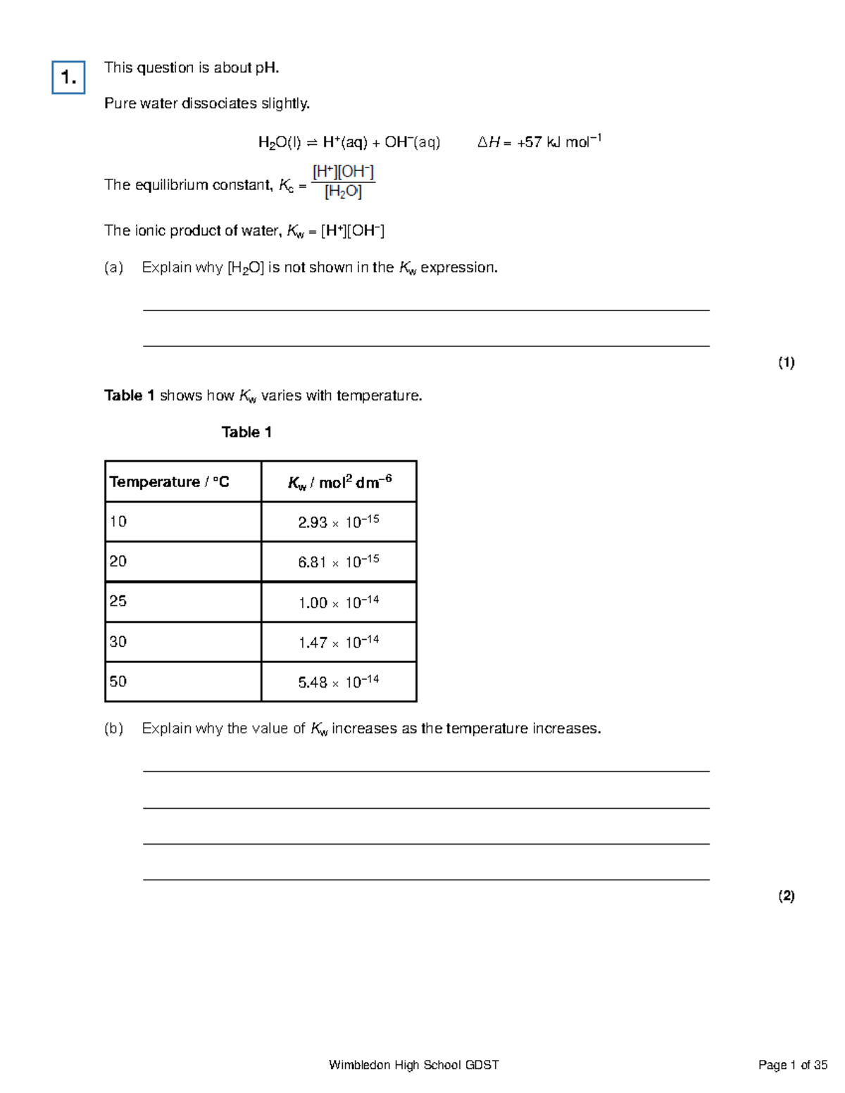 pH Practice Questions on Acids and Bases - Chemistry 101 - Studocu