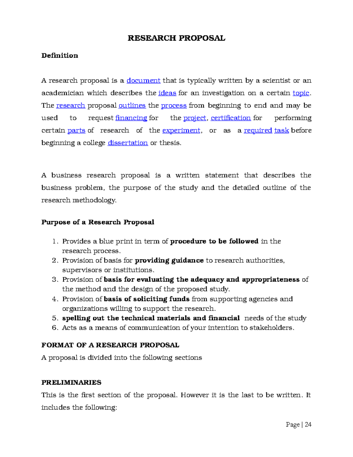Research Proposal lecture notes by Dr.stephen - RESEARCH PROPOSAL ...