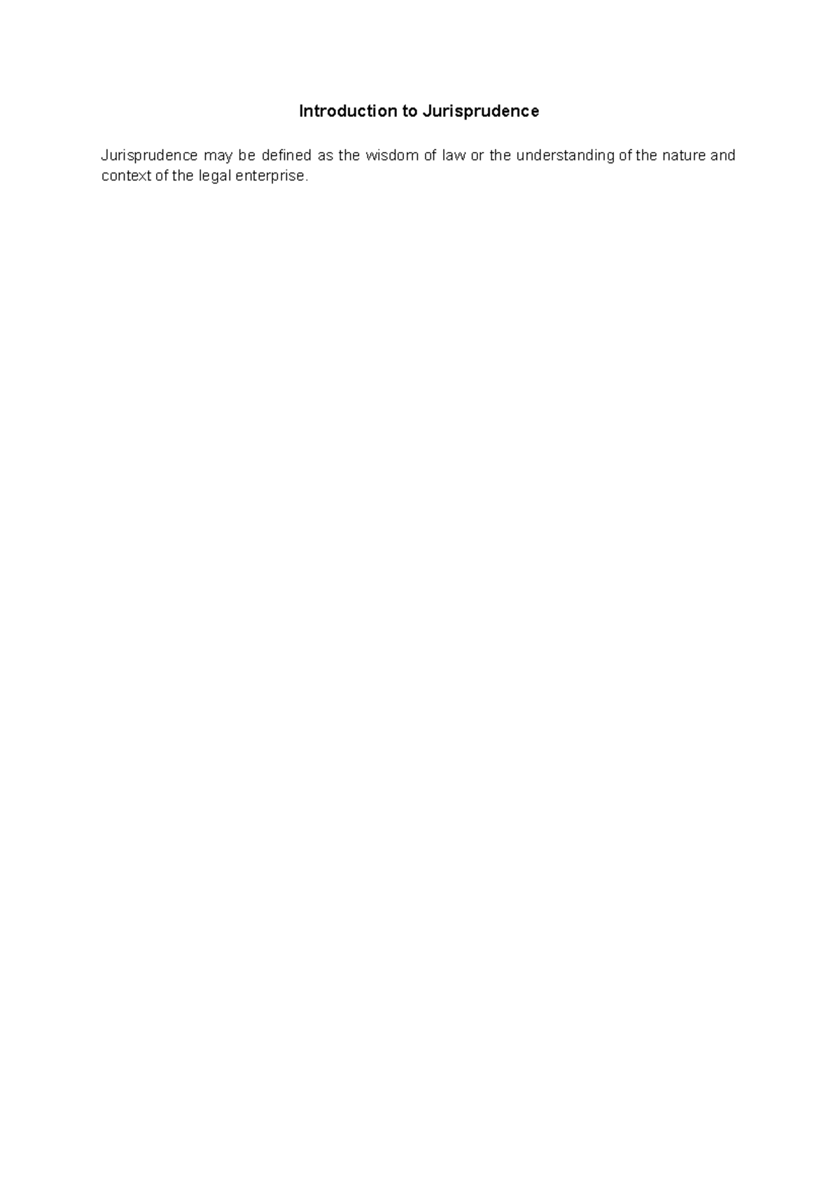 LIA3001 Jurisprudence Final Exam Notes: Key Theories and Concepts - Studocu