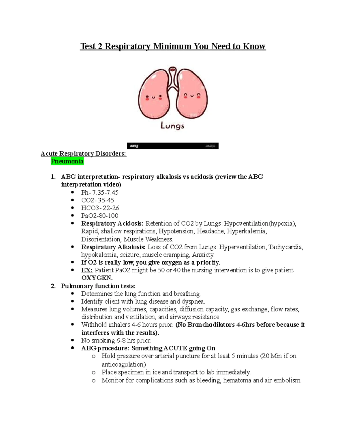 AO Med Surg II Exam 2 Study Guide: Key Topics & Nursing Interventions ...