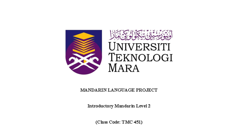 TMC 451 Mandarin Level II Project: Spending Time Together Script - Studocu