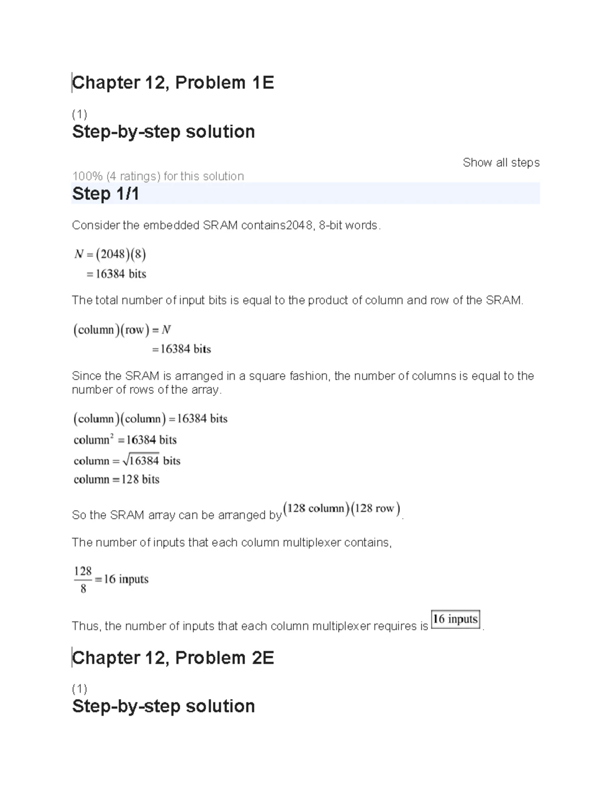 CMOS VLSI Design - 6 - Chapter 6, Problem 1E (1) Step-by-step solution ...