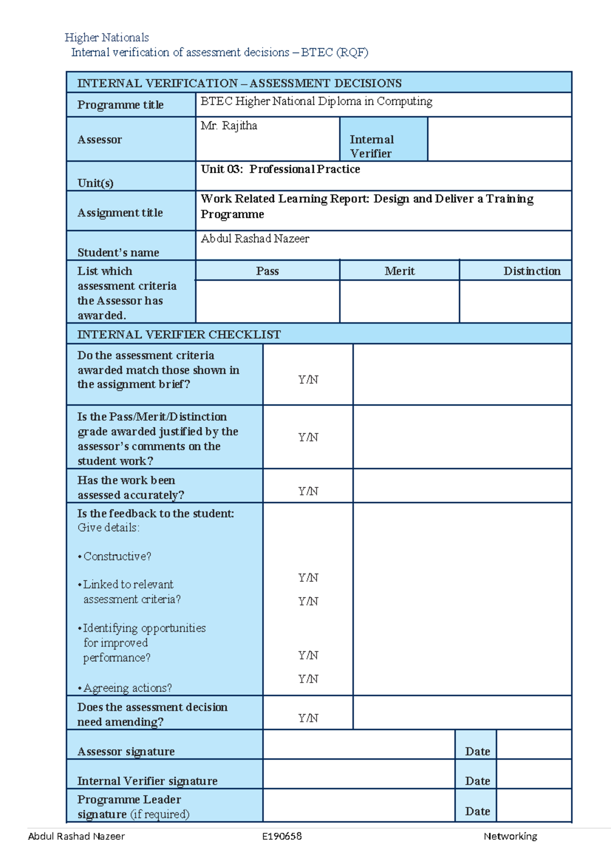 2752-1667147315111-Unit 03 - Professional Practice: Wk Related Learning ...