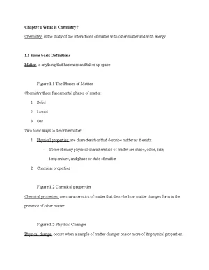 Chemistry - Study Notes, Assignments & Exams - Studocu