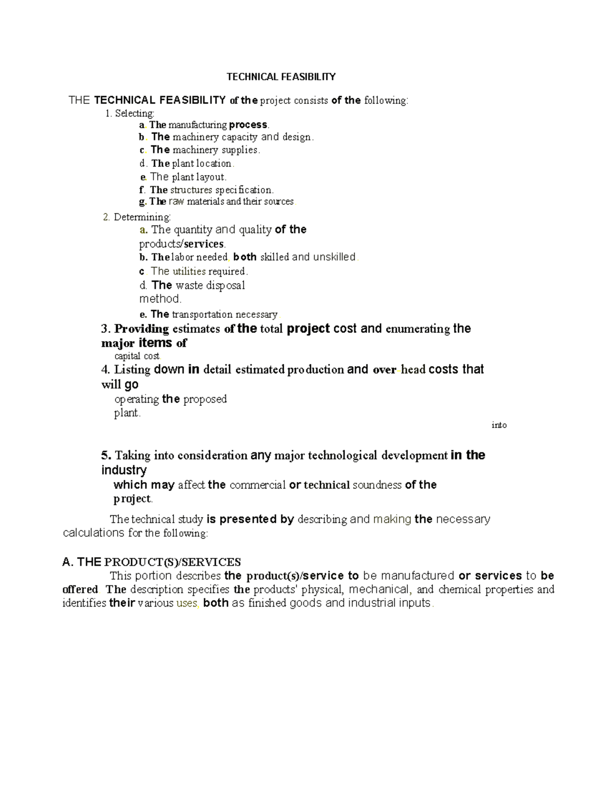 ECM 19 - Technical Feasibility Study Notes - Studocu