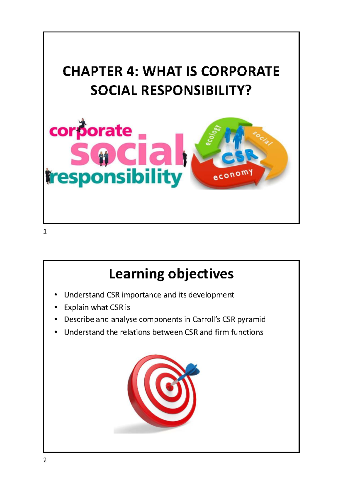 CHAPTER 4: UNDERSTANDING CORPORATE SOCIAL RESPONSIBILITY (CSR) - Studocu