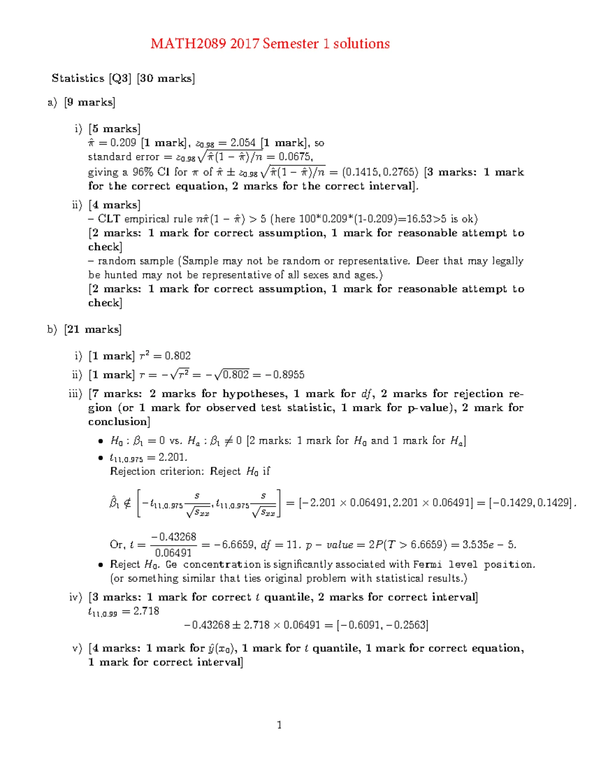Q4 Paper Thickness - UNSW - math2089 numerical method test 2 rough ...