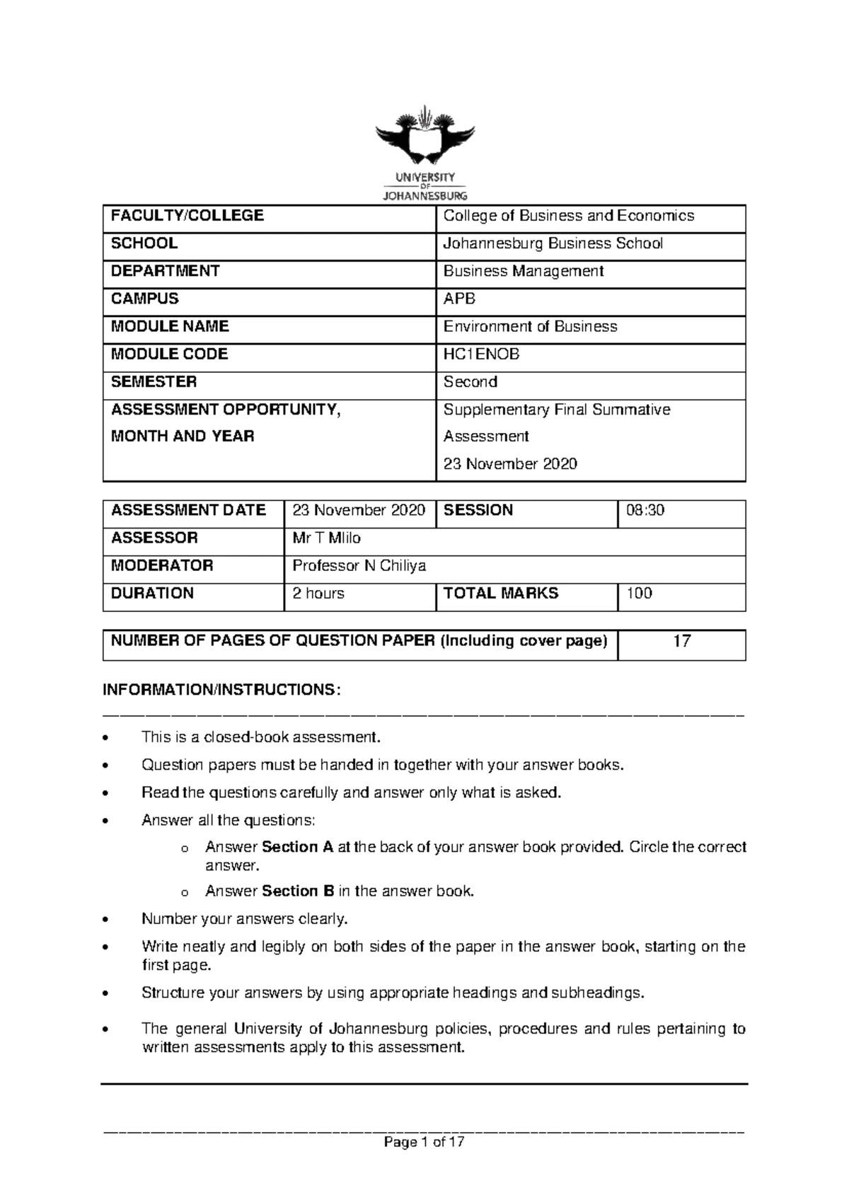 Final Summative Assessment: Entrepreneurial Growth Strategies EGS01A1 ...