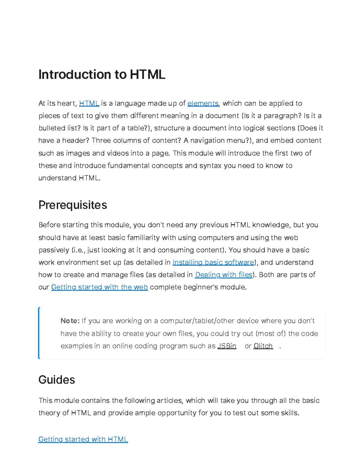Document and Website Structure: HTML Basics for Web Dev - Studocu
