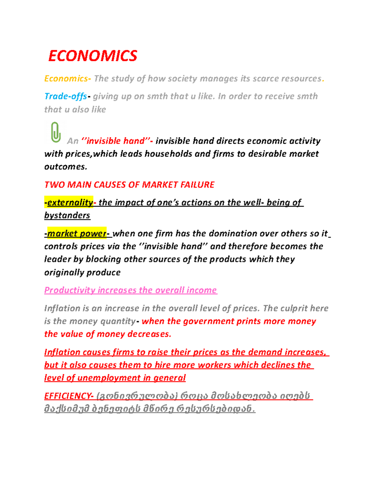 Economics - ECONOMICS Economics- The study of how society manages its ...