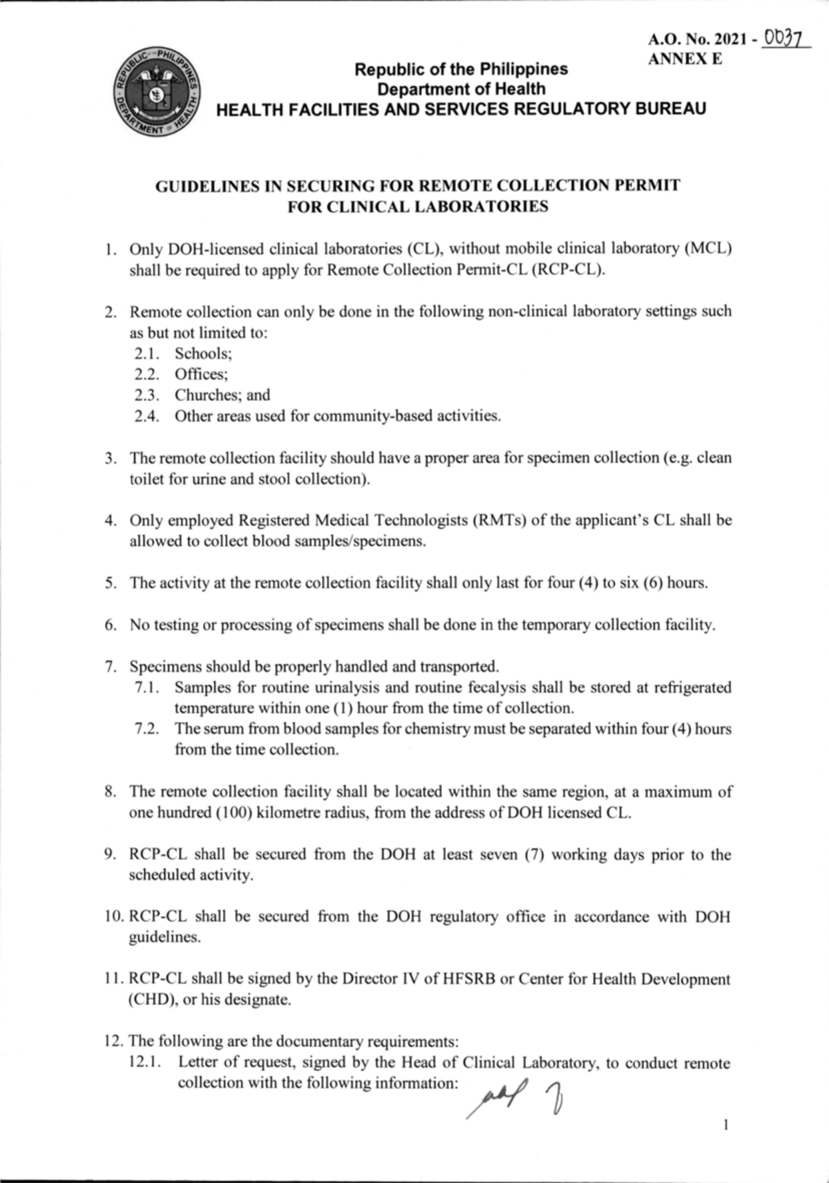 Guidelines for Securing Remote Collection Permit (RCP) - DOH 2021 - Studocu