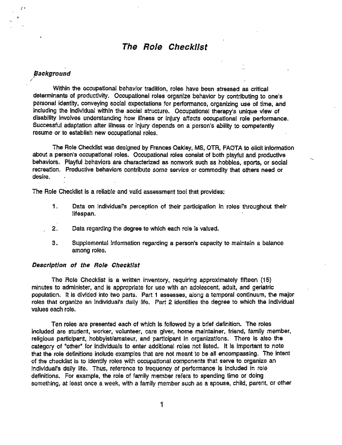 Role Checklist for Effective Team Management and Collaboration - Studocu