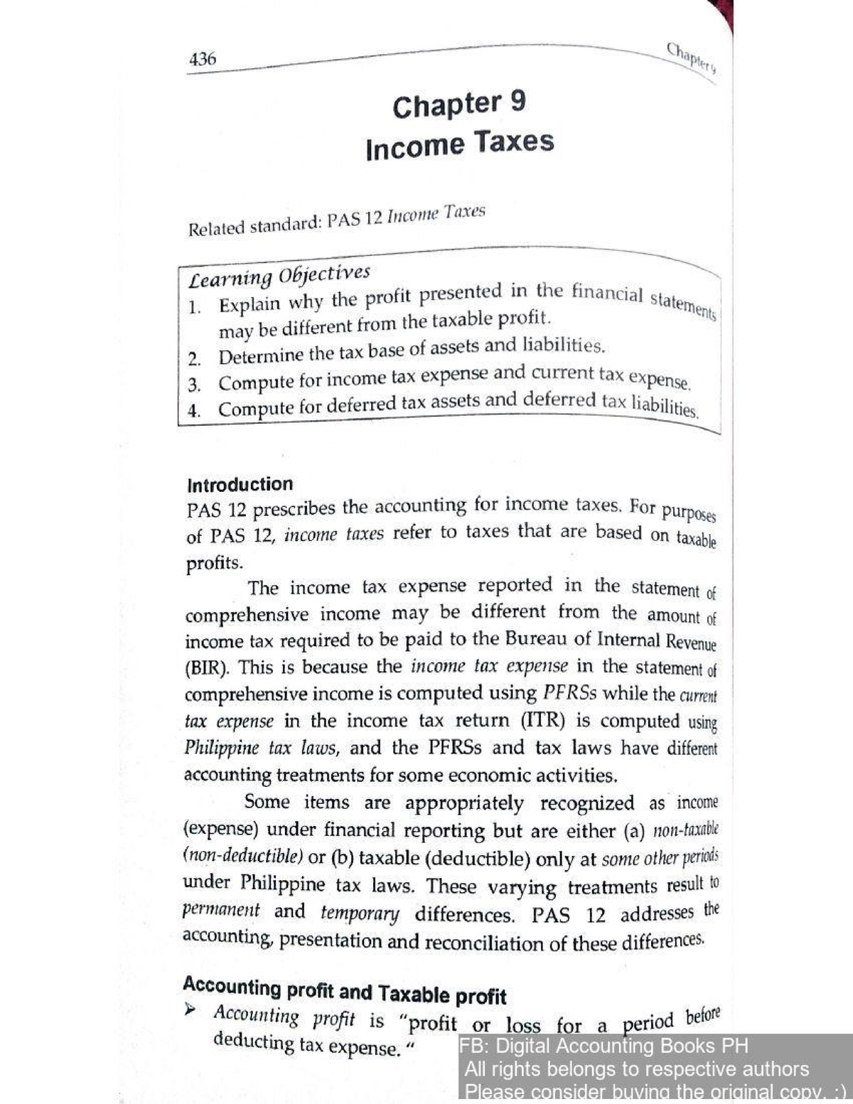 436 PAS 12 Chapter 9: Understanding Income Taxes and Differences - Studocu
