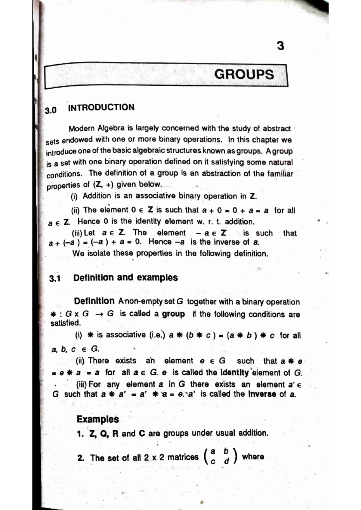 Groups - Concepts and Examples in Group Theory - Studocu