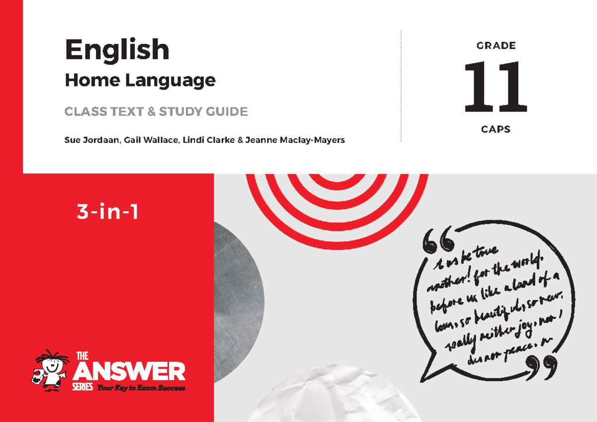Grade 11 English HL 3-in-1 Study Guide: Exam Prep & Skills Mastery ...