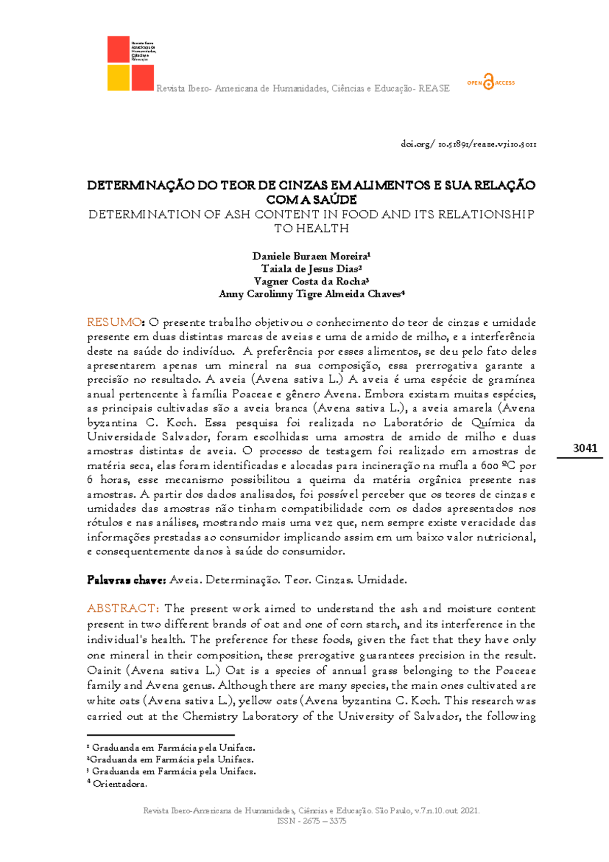 D 22 11 2021 Determinação+DO+TEOR+DE+ Cinzas+EM+ Alimentos+E+SUA+ ...