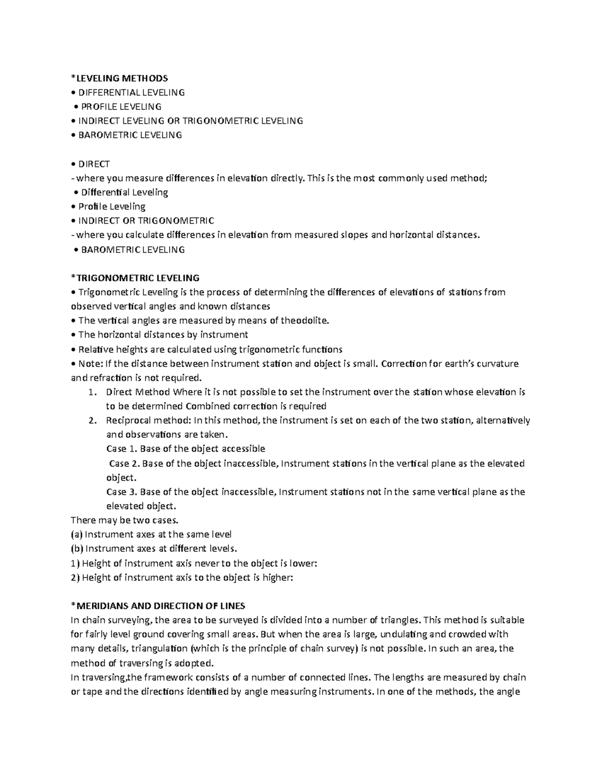 Leveling Methods: Differential, Profile, and Trigonometric Techniques ...