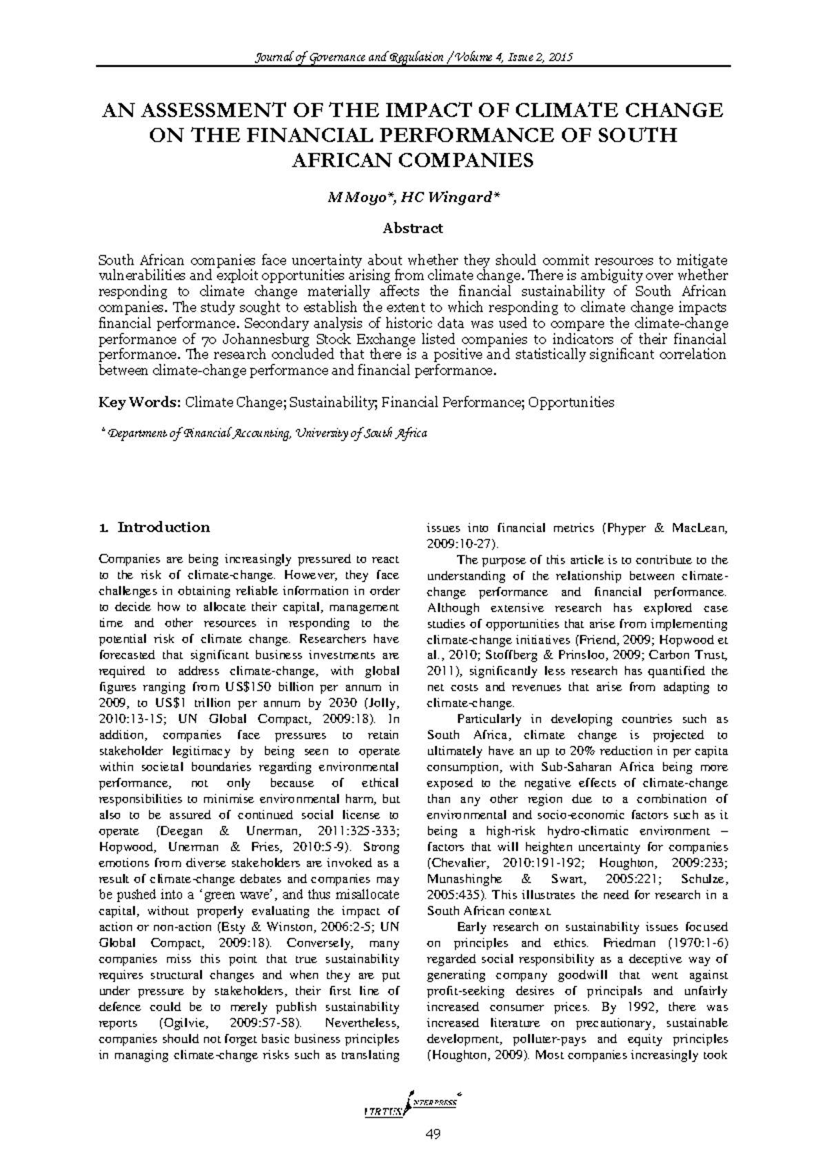 10-22495 jgr v4 i2 p5 - Journals - AN ASSESSMENT OF THE IMPACT OF ...