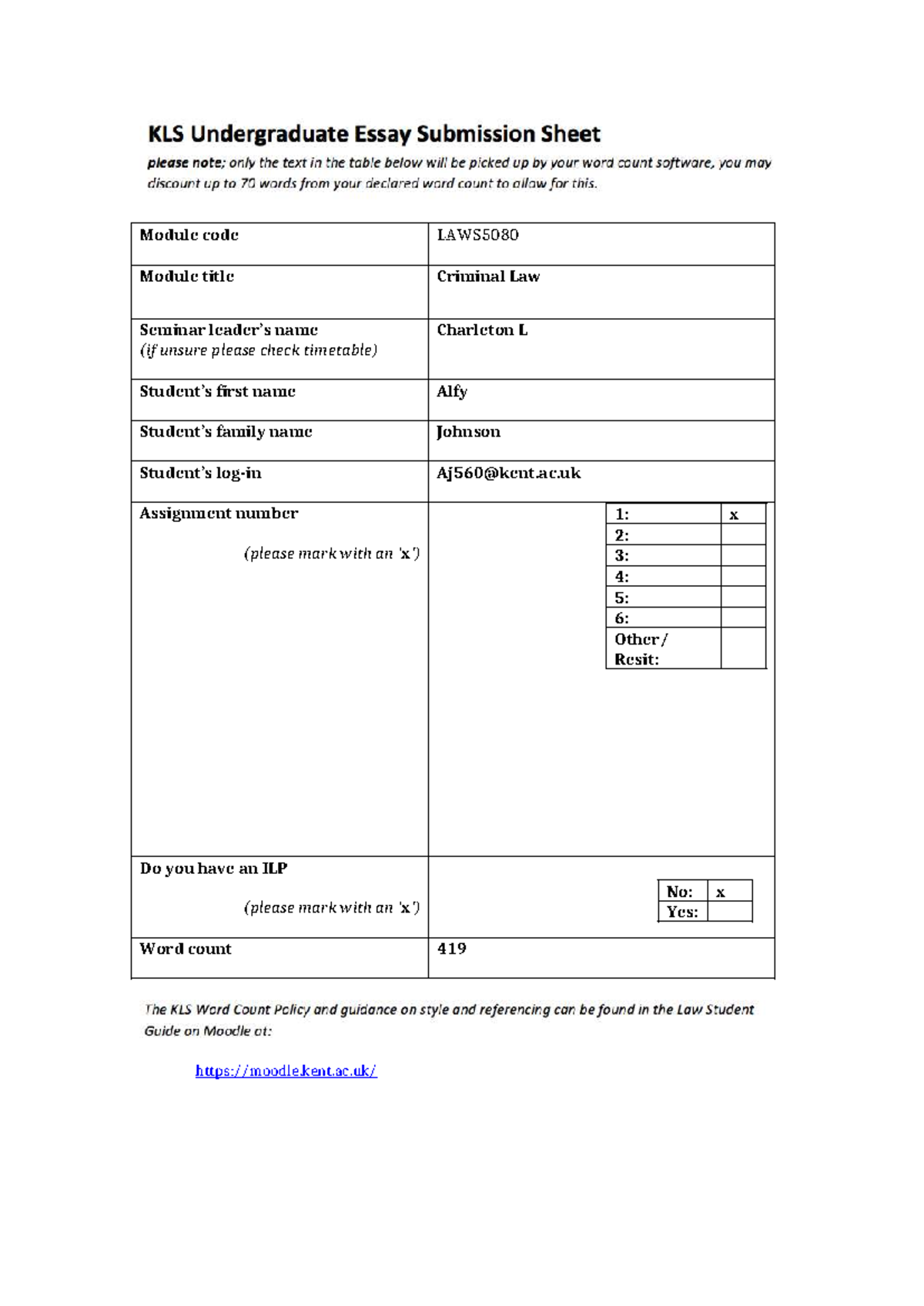 Mini essa - mini essay coindering - Module code LAWS Module title ...
