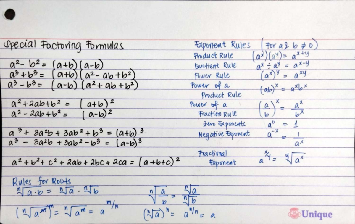 Math 86: Comprehensive Notes and Formulas for Final Exam - Studocu