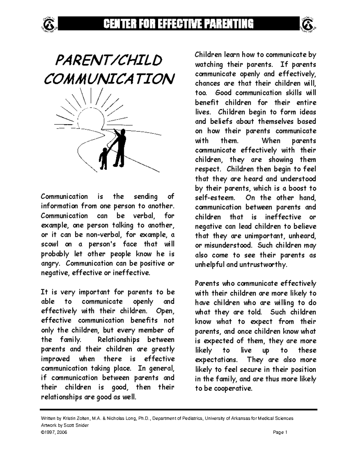 Effective Parent-Child Communication Strategies and Techniques - Studocu