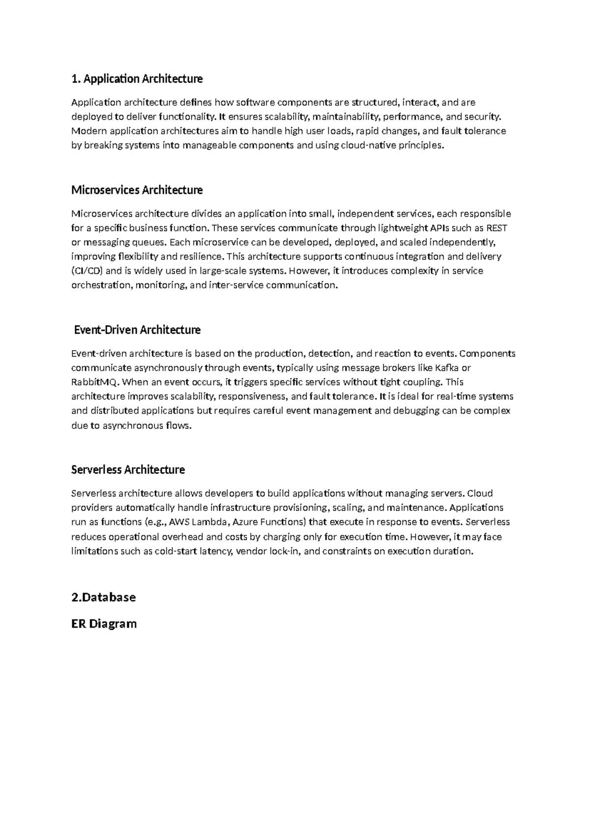 1. Application Architecture Overview: Microservices & Serverless ...