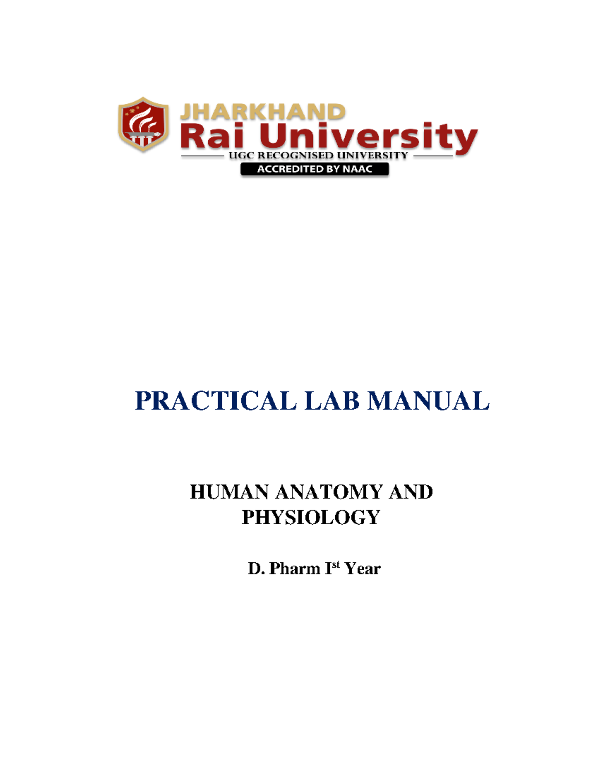 Human Anatomy & Physiology - PRACTICAL LAB MANUAL HUMAN ANATOMY AND ...